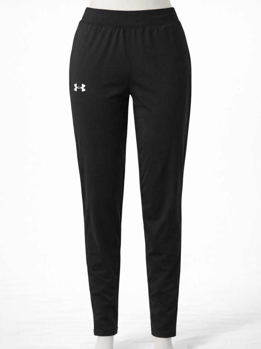 Under Armour Black Ribbed-Waist Athletic Pants NWT